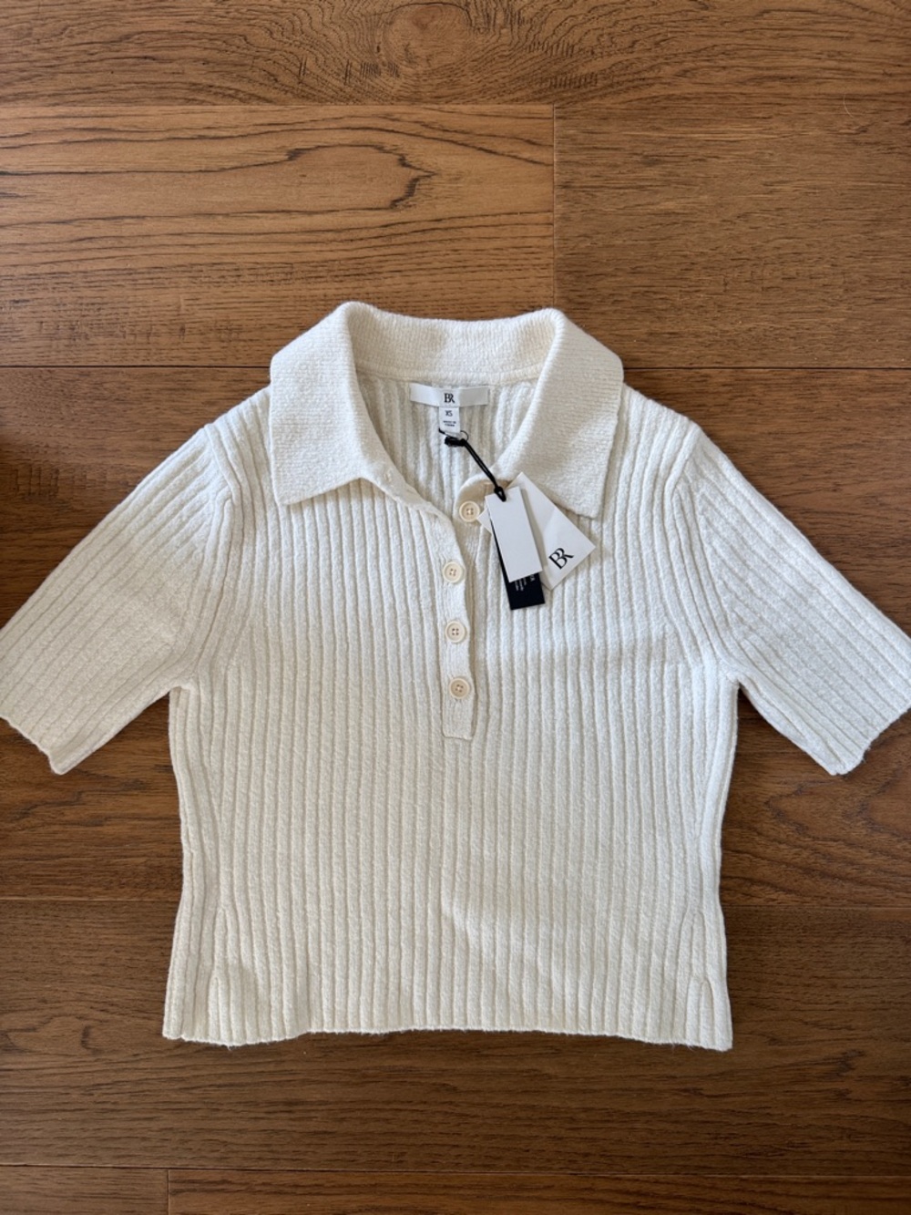 NWT BANANA REPUBLIC SHORT SLEEVE KNIT TOP XS